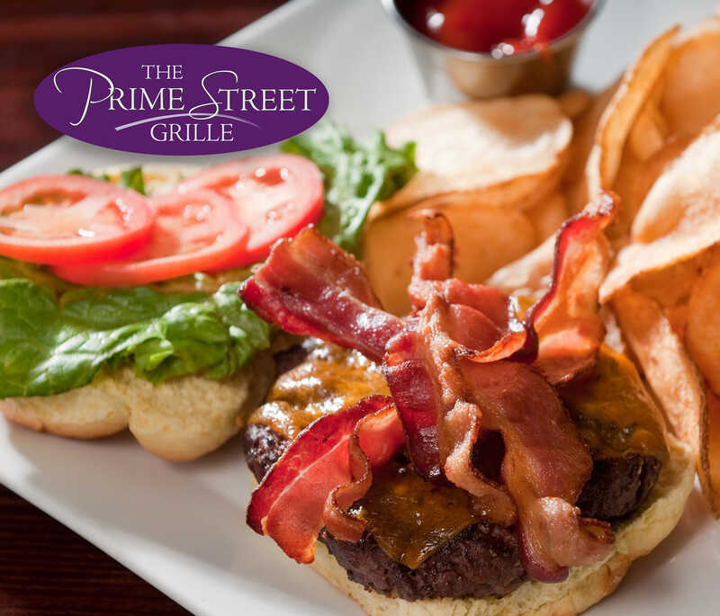 The Prime Street Grille Hero Bacon and cheese burger