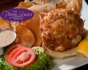 Crabcake Sandwich at The Prime Street Grille