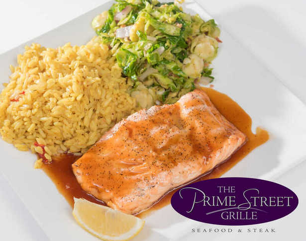 Baked Salmon at The Prime Street Grille